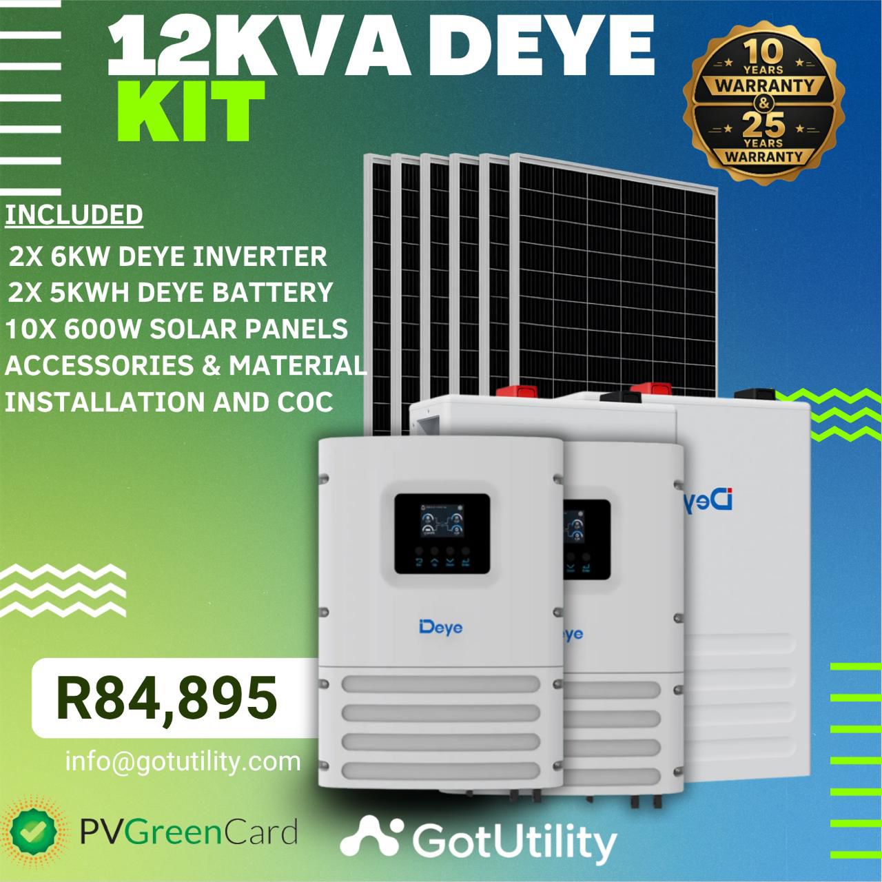 12kVA Deye Kit
