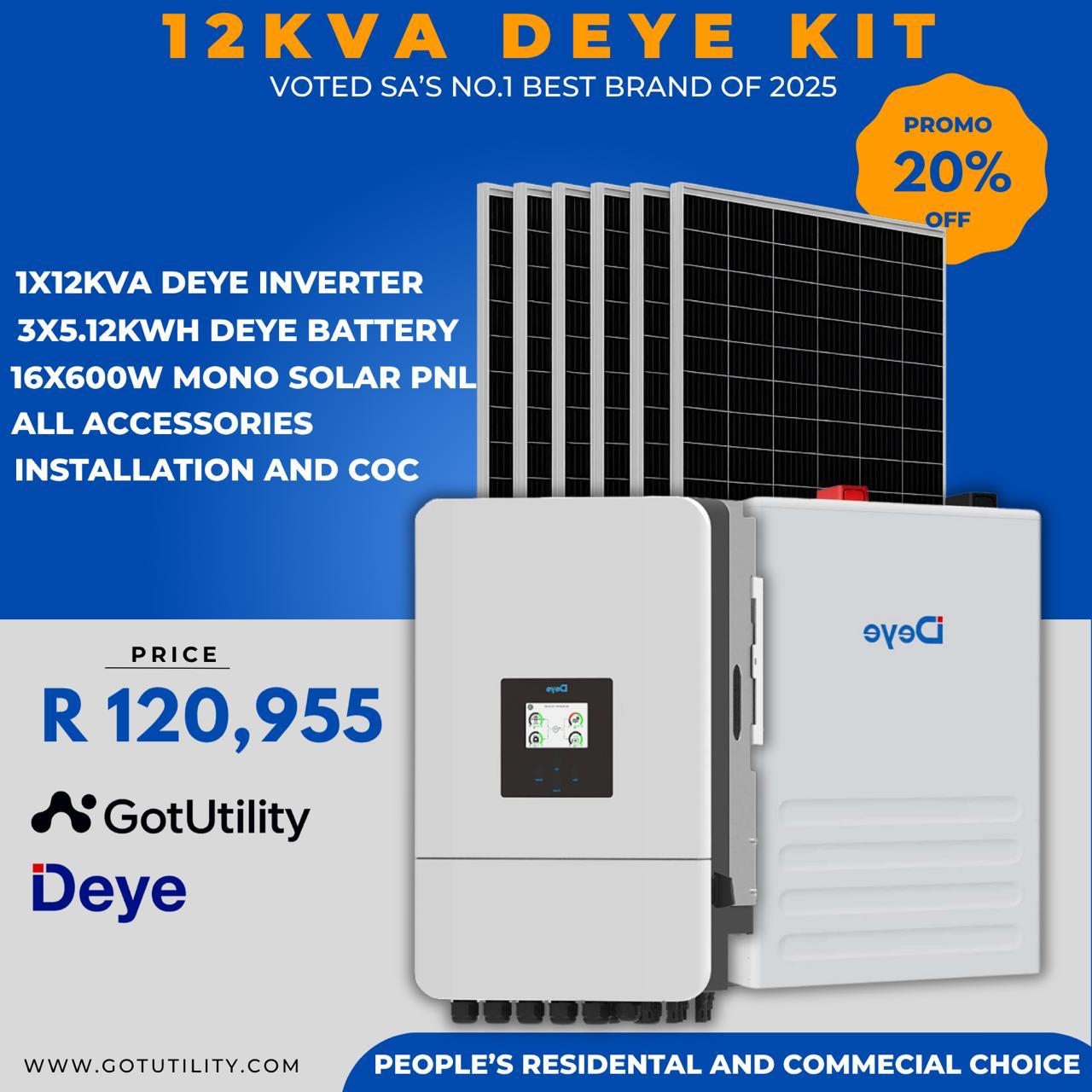 12kVA Deye Kit