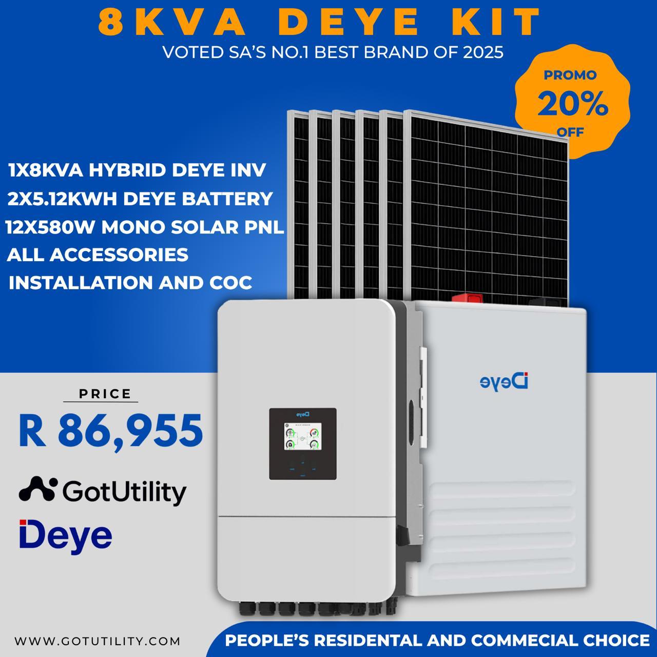 8kVA Deye Kit